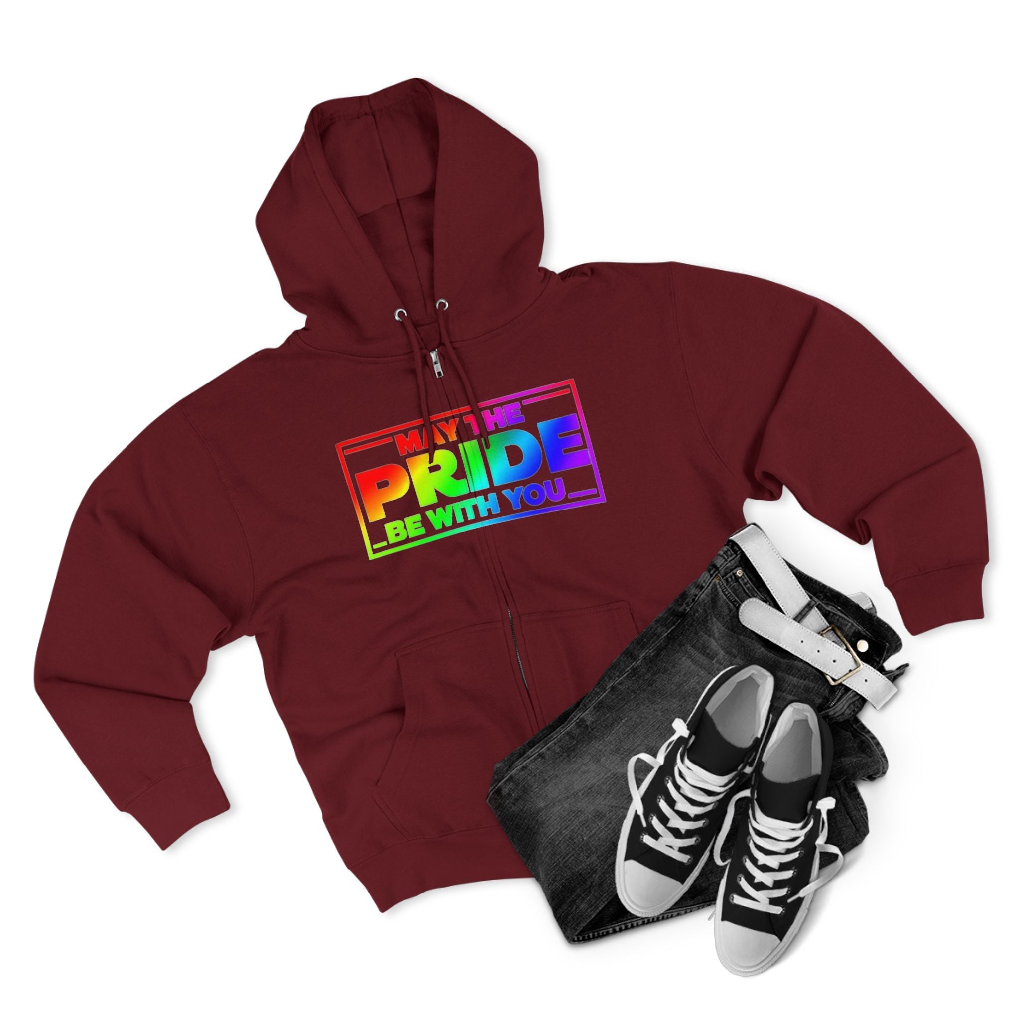 Pride Zip Hoodie - "May the Pride Be with You" Unisex