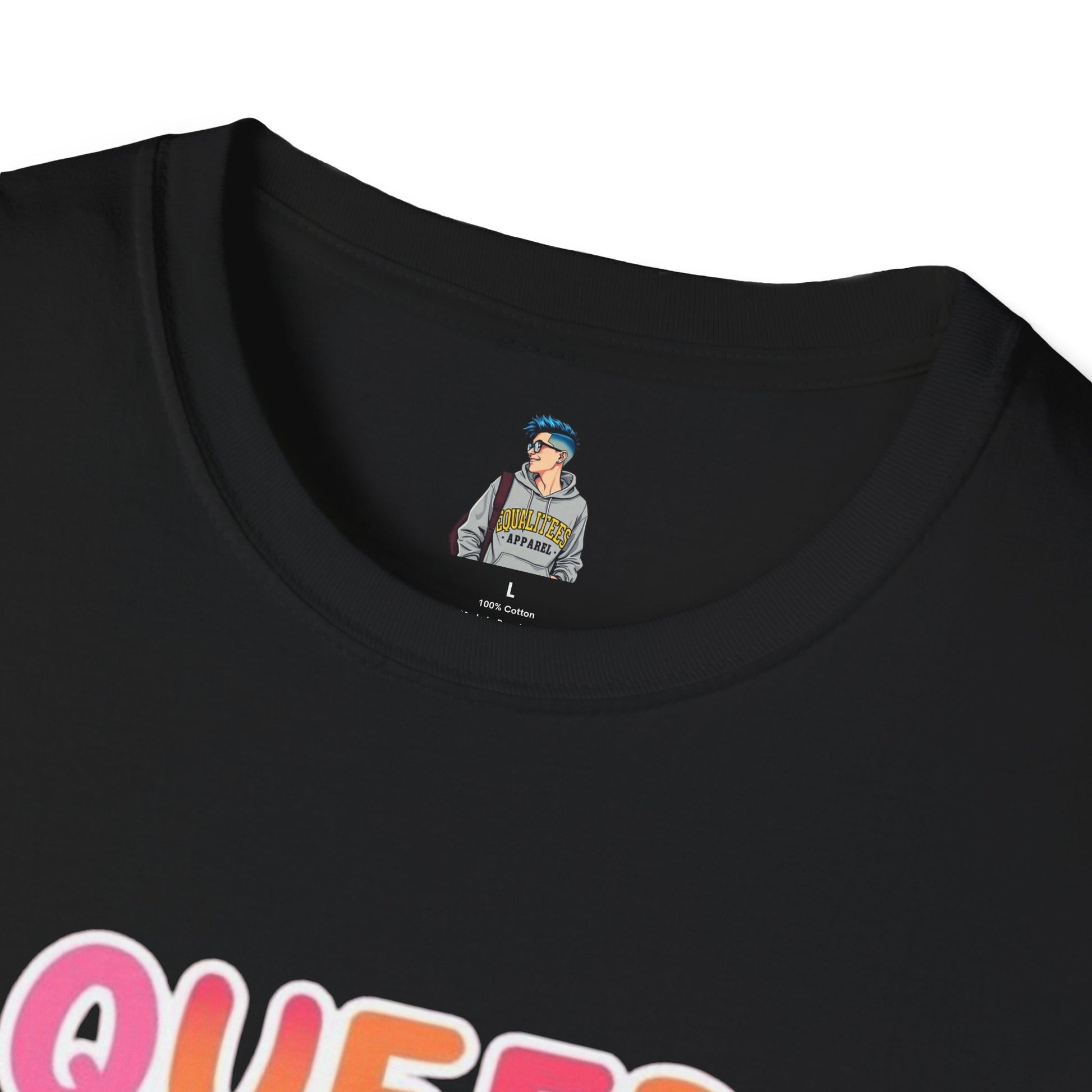 QUEER PEOPLE BELONG EVERYWHERE - Softstyle Unisex T-Shirt
