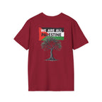 Unisex Softstyle T-Shirt: Stand with Gaza & We Are All Palestine Graphic Tee