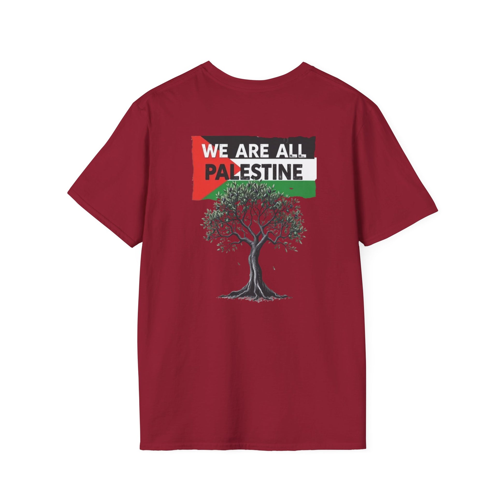 Unisex Softstyle T-Shirt: Stand with Gaza & We Are All Palestine Graphic Tee