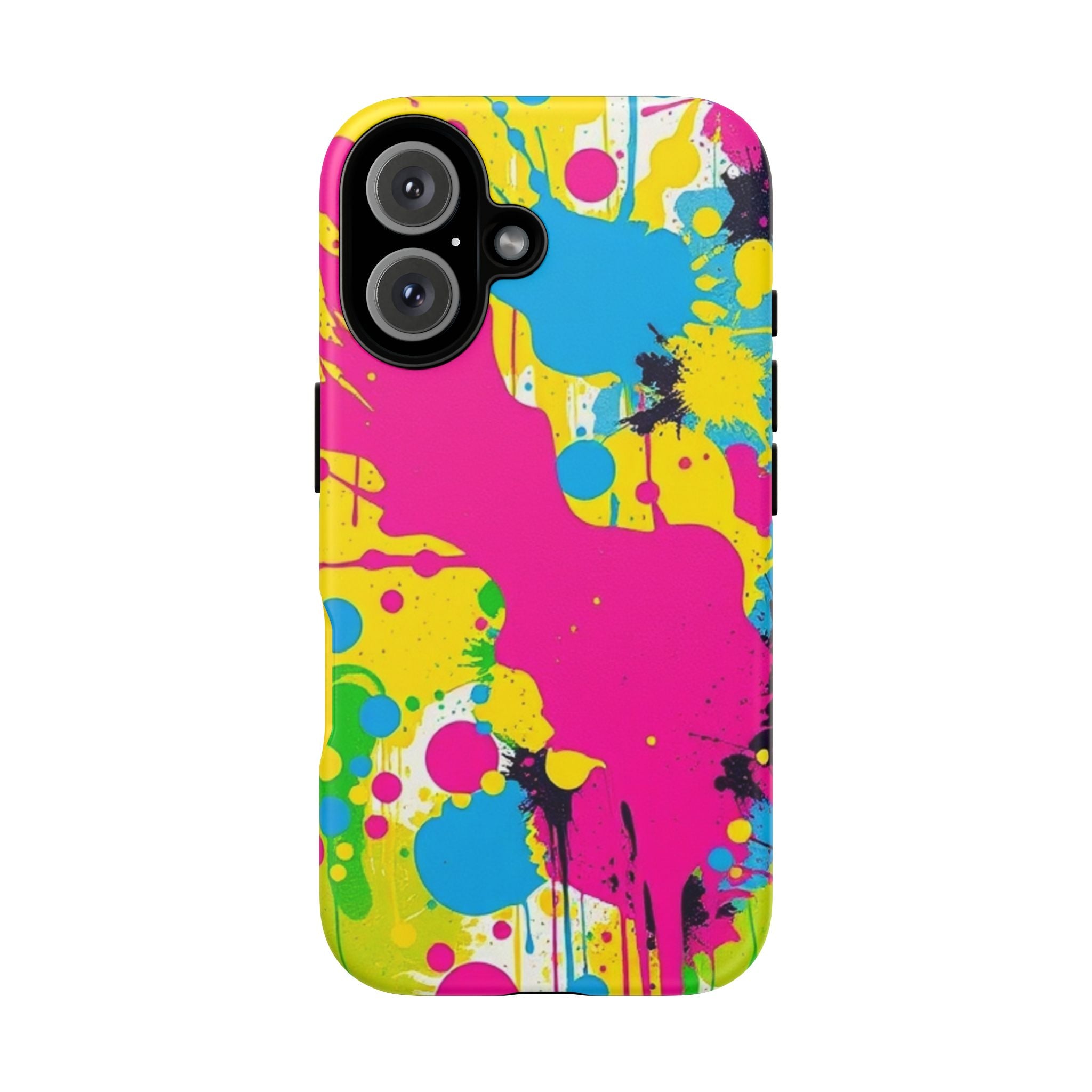 Android OR iPhone Compatible Cases - Crazy Retro Color Splash Design - Unique Tough Cases