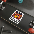 Die-Cut Stickers - BLACK TRANS LOVE IS REVOLUTIONARY