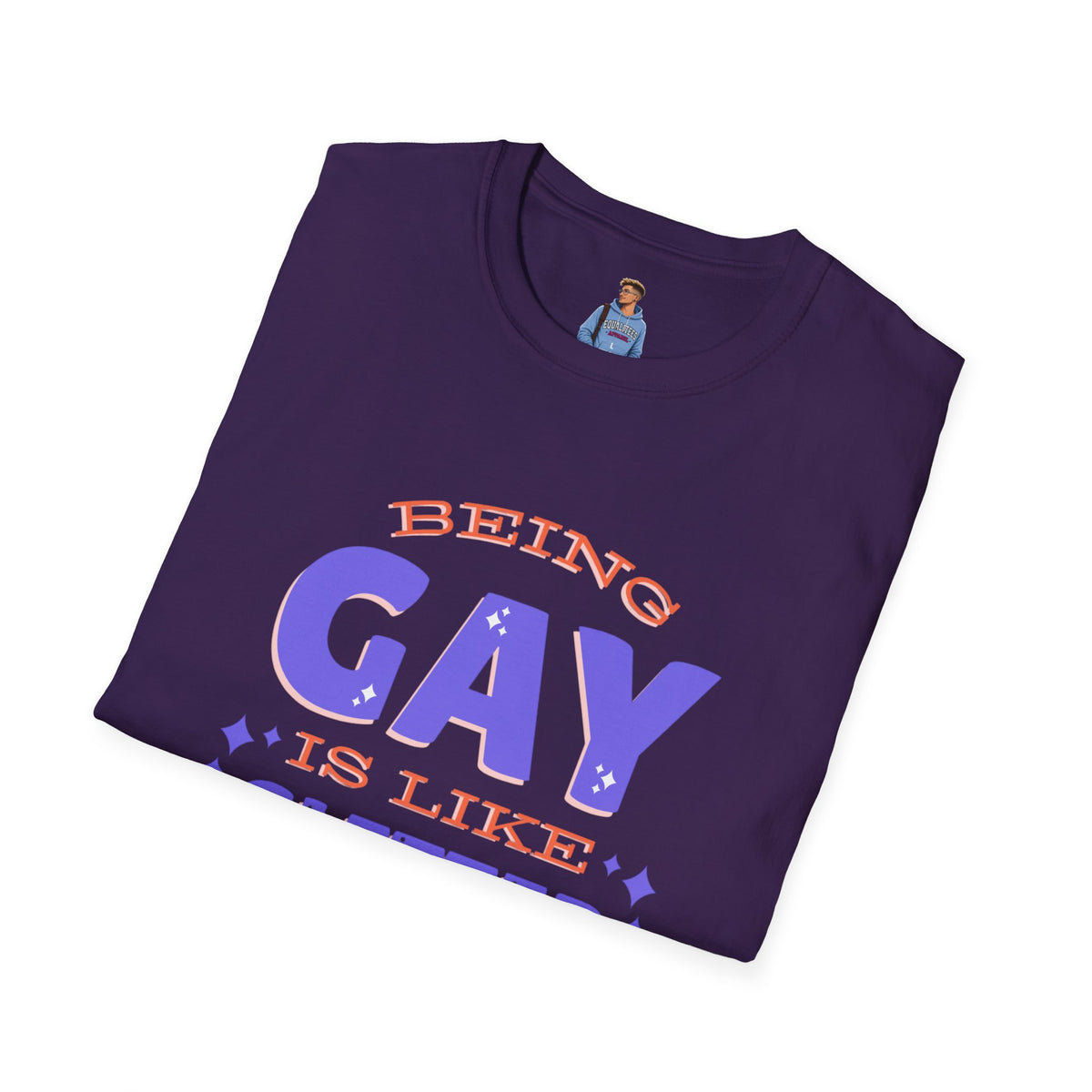 Being Gay Is Like Glitter Pride Tree Las Vegas T-Shirt