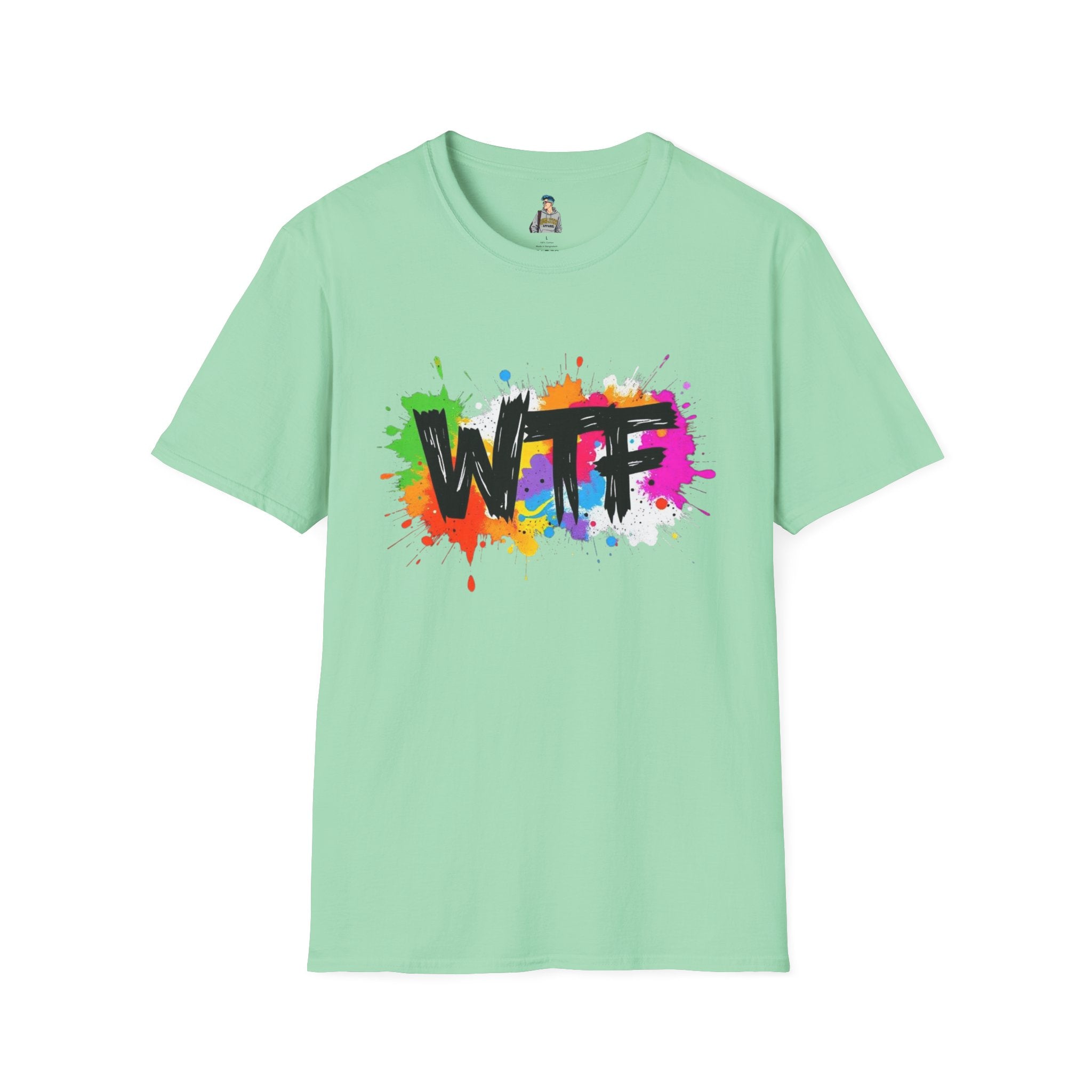 Bold Rainbow WTF Color Splash T-Shirt