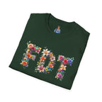 FDT Bold Floral Typography T-Shirt