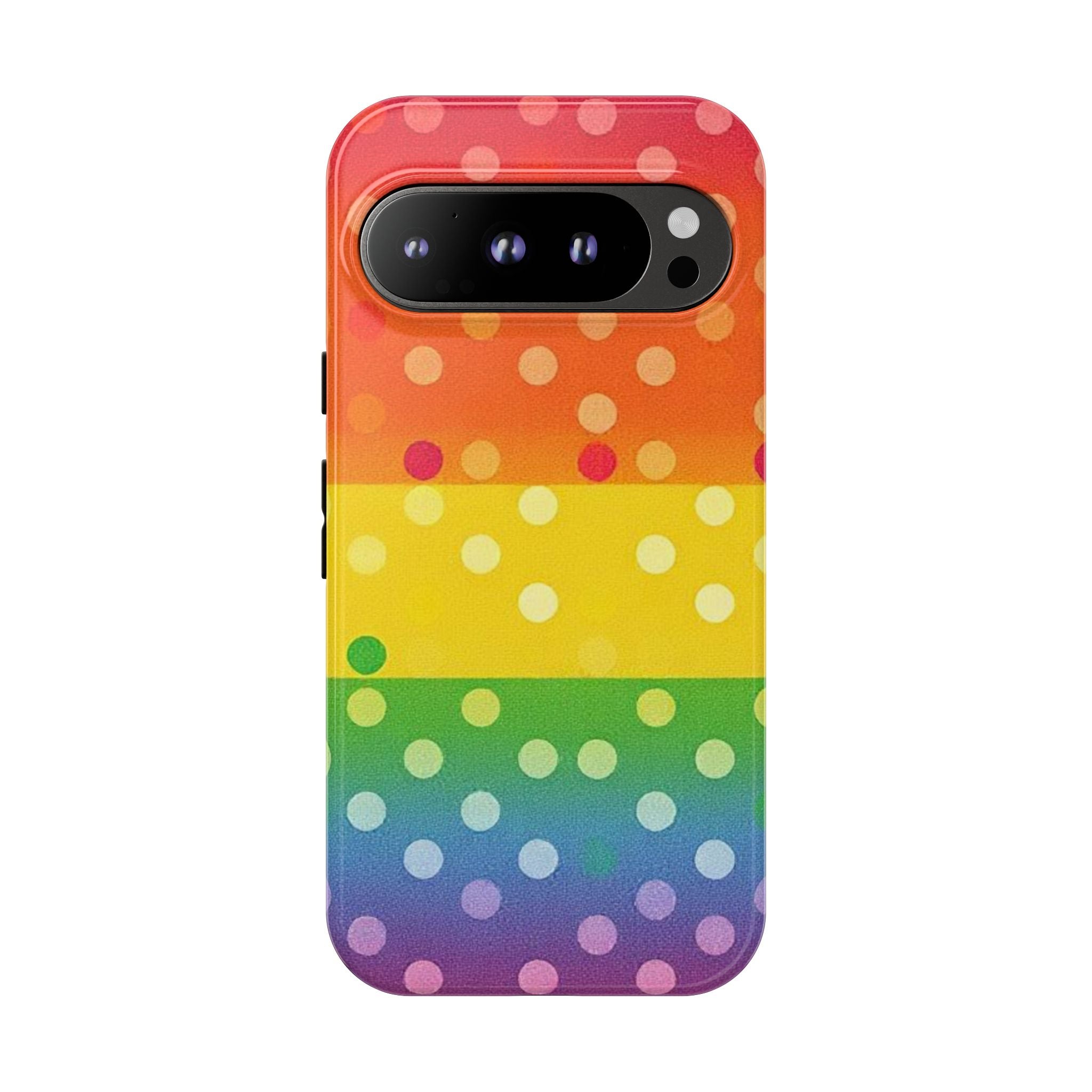 Rainbow Polka-Dot Tough Case for Android