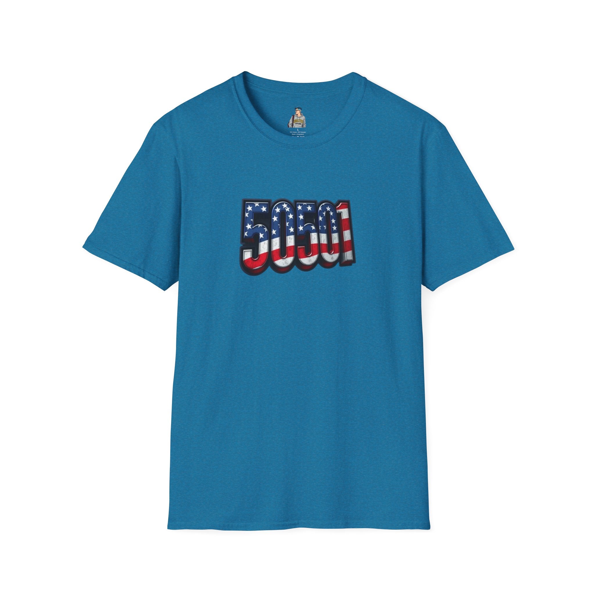 Patriotic Unisex T-Shirt - 50501 We The People Rise - American Flag Design