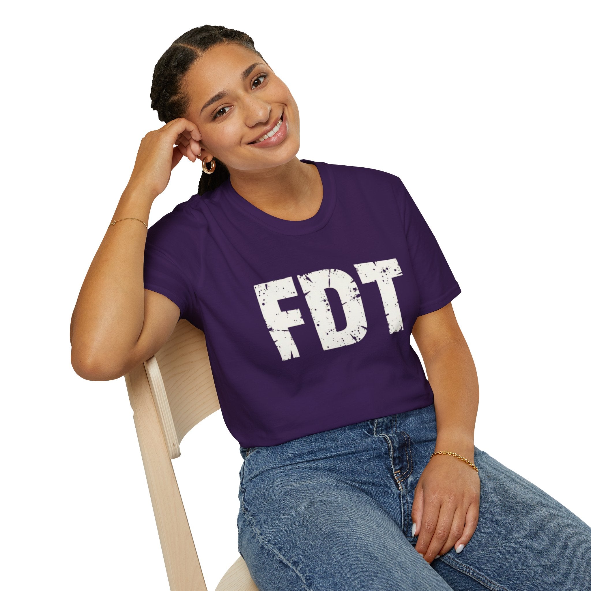 FDT Political Protest Distressed Graphic T-Shirt