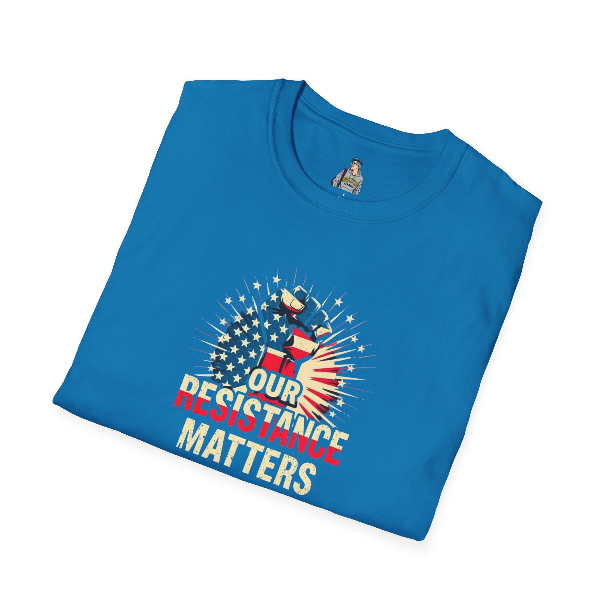 Patriotic Activism T-Shirt - Our Resistance Matters & Save Democracy Designs