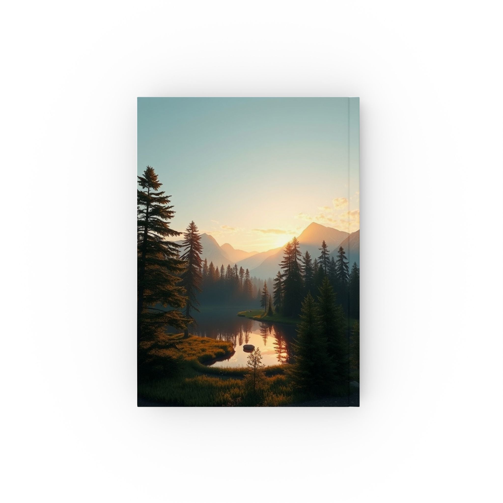 Mountain & Lake Scene Hard Backed Journal - Perfect for Gifts, Journaling, and Celebrations