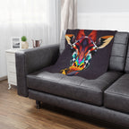 Colorful Giraffe Microfiber Blanket