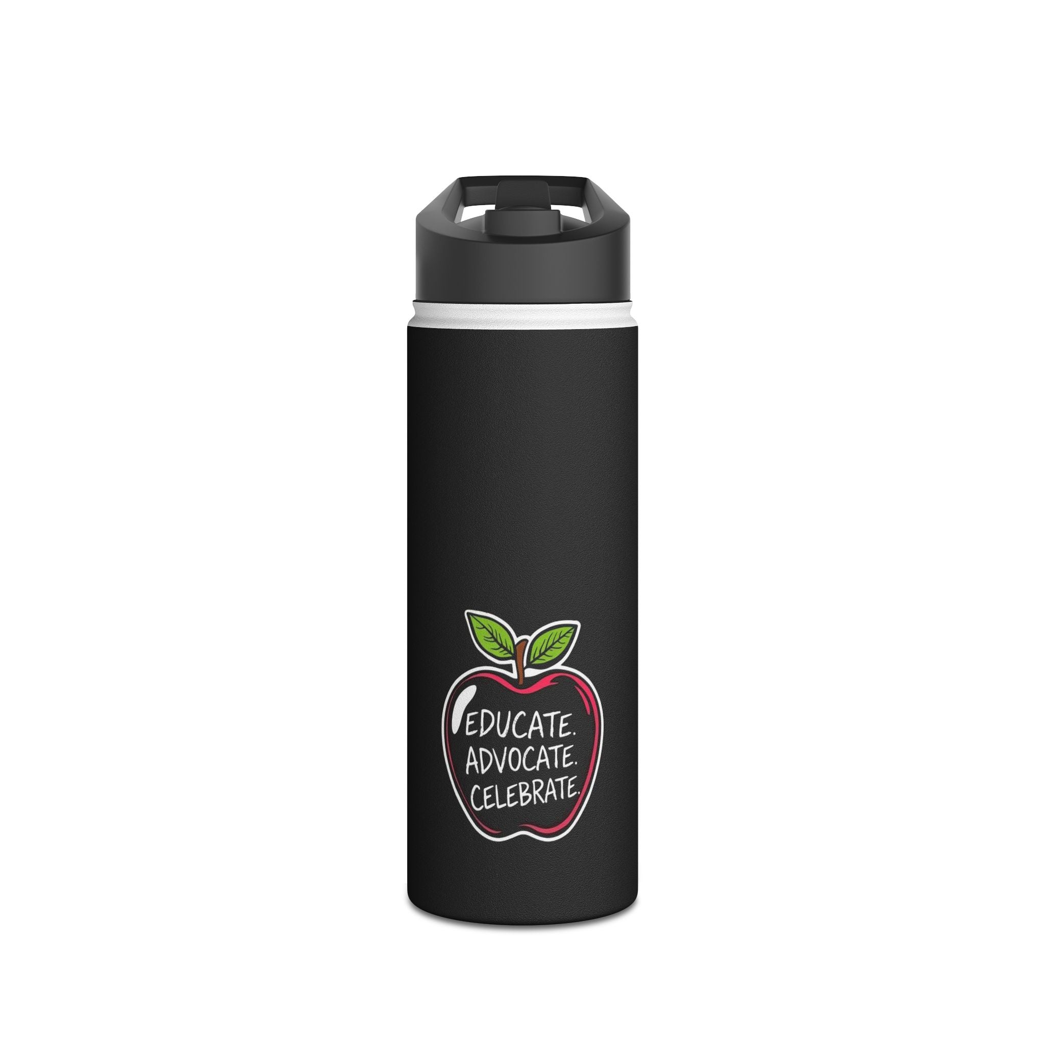 Teaching While Queer Stainless Steel Water Bottle - Perfect for Educators and Allies