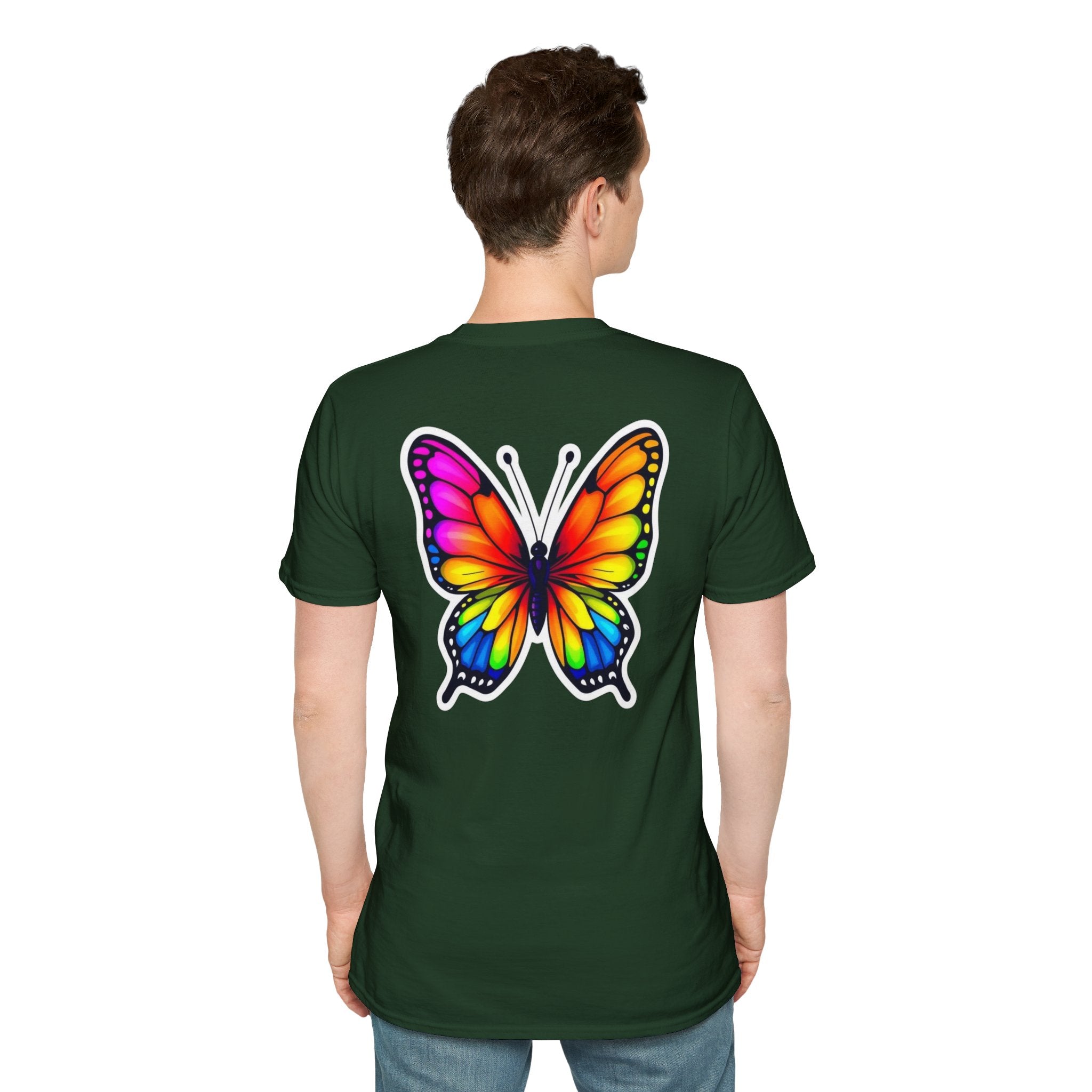 Rainbow Butterfly Cocoon Pride T-Shirt