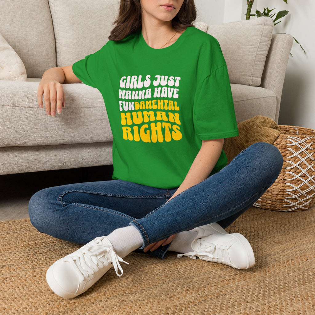 Girls Just Wanna Have Fundamental Human Rights Unisex Softstyle T-Shirt