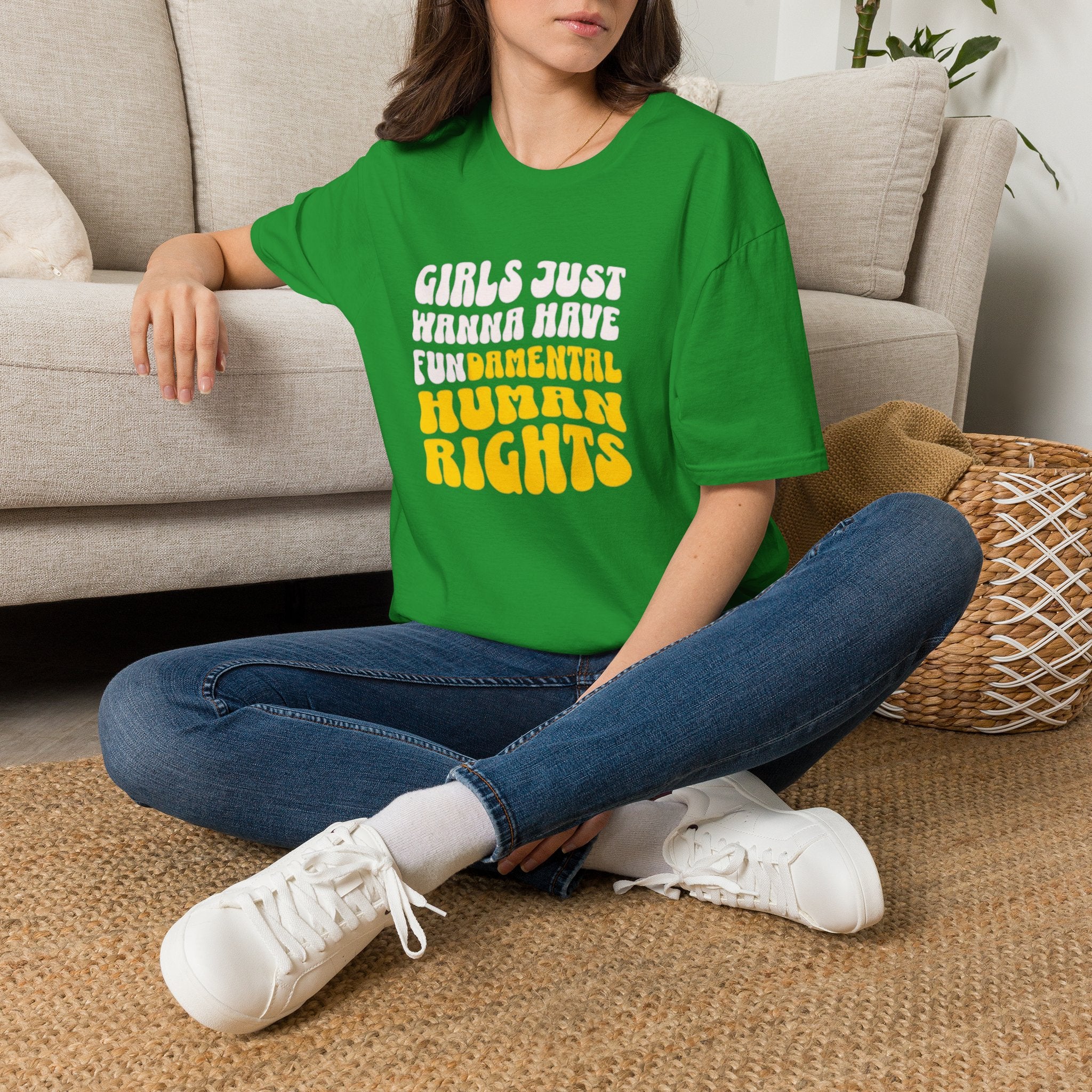 Girls Just Wanna Have Fundamental Human Rights Unisex Softstyle T-Shirt