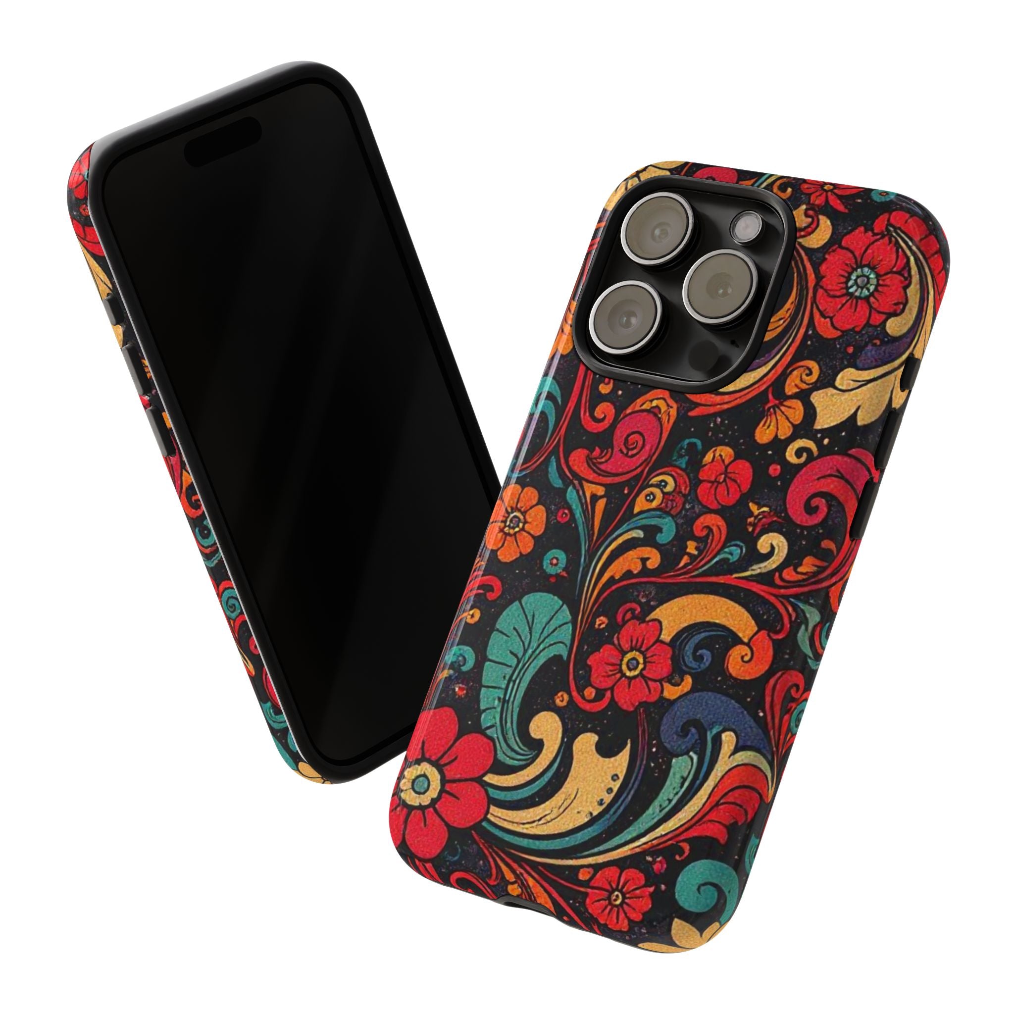 Floral Paisley Tough Case for iPhone — Vibrant Protective Phone Cover