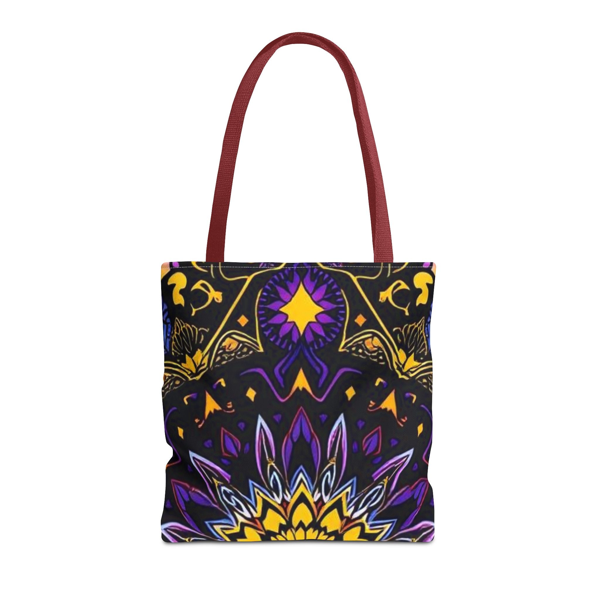 Purple & Yellow Design Tote Bag