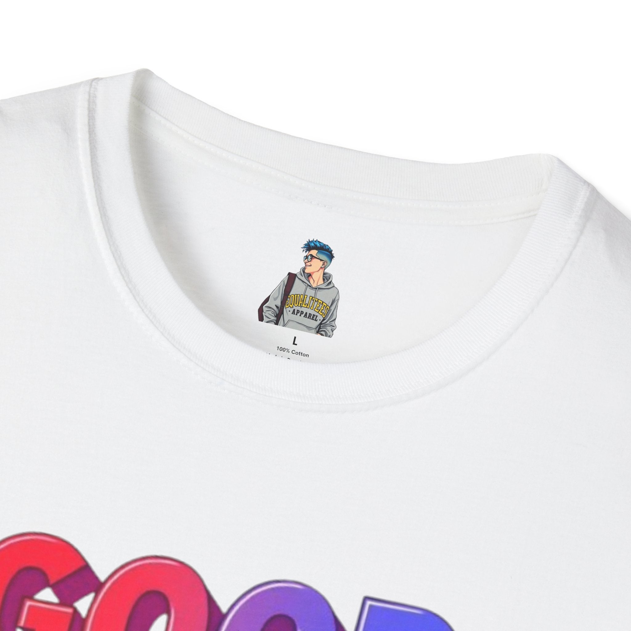 Unisex Softstyle T-Shirt - ' Rainbow Good Will Win' Positive Message Tee