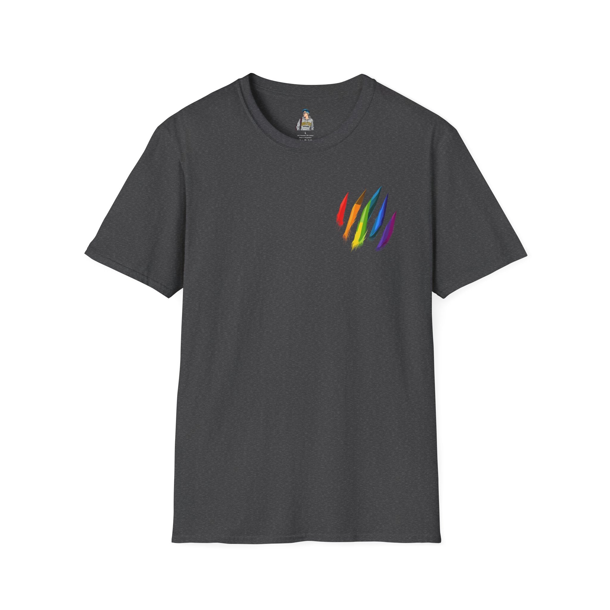 Rainbow Scratch Unisex Softstyle T-Shirt - Casual Comfort for All Occasions