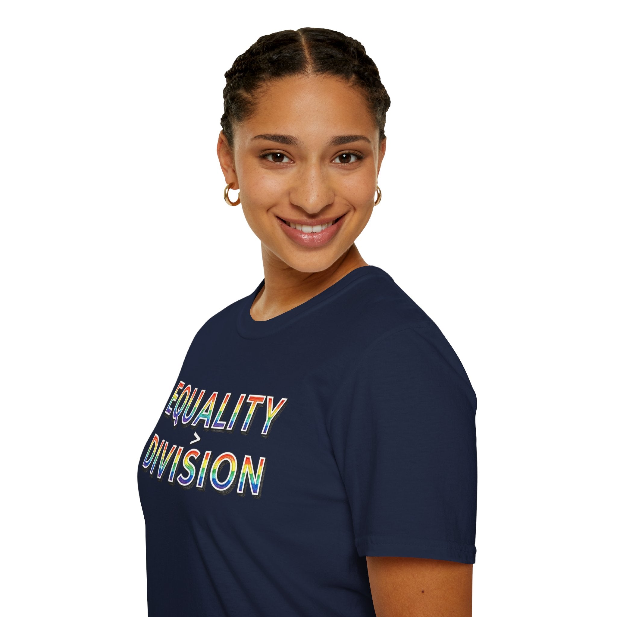 Equality is Greater Than Division T-Shirt — Rainbow Pride Graphic Tee