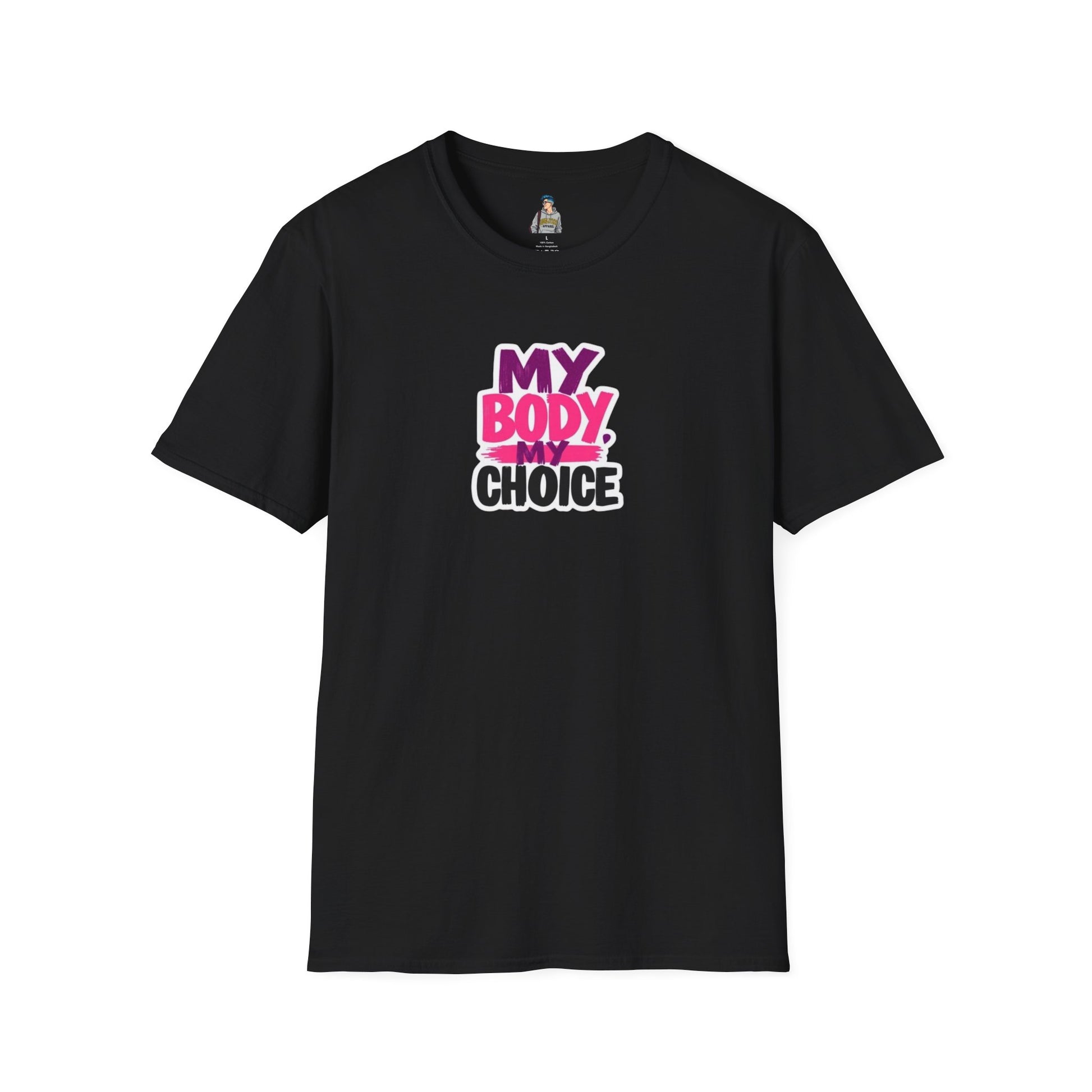 Empowering Unisex Softstyle T-Shirt - 'My Body, My Choice' Statement Tee