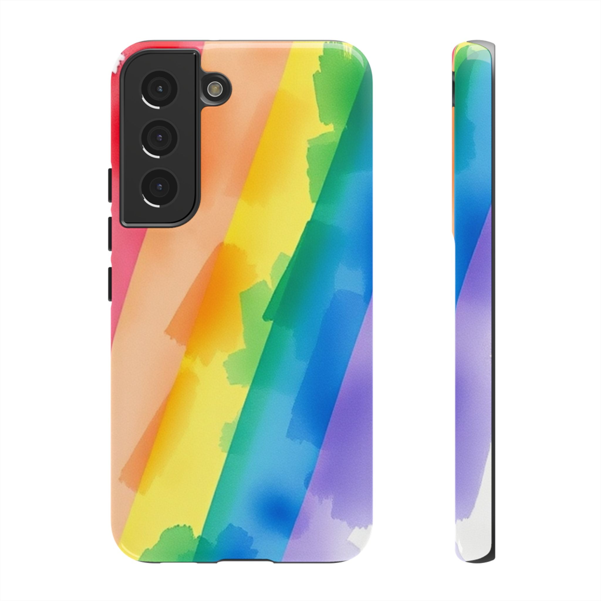 Rainbow Watercolor Art Tough Cases For Android & iPhone