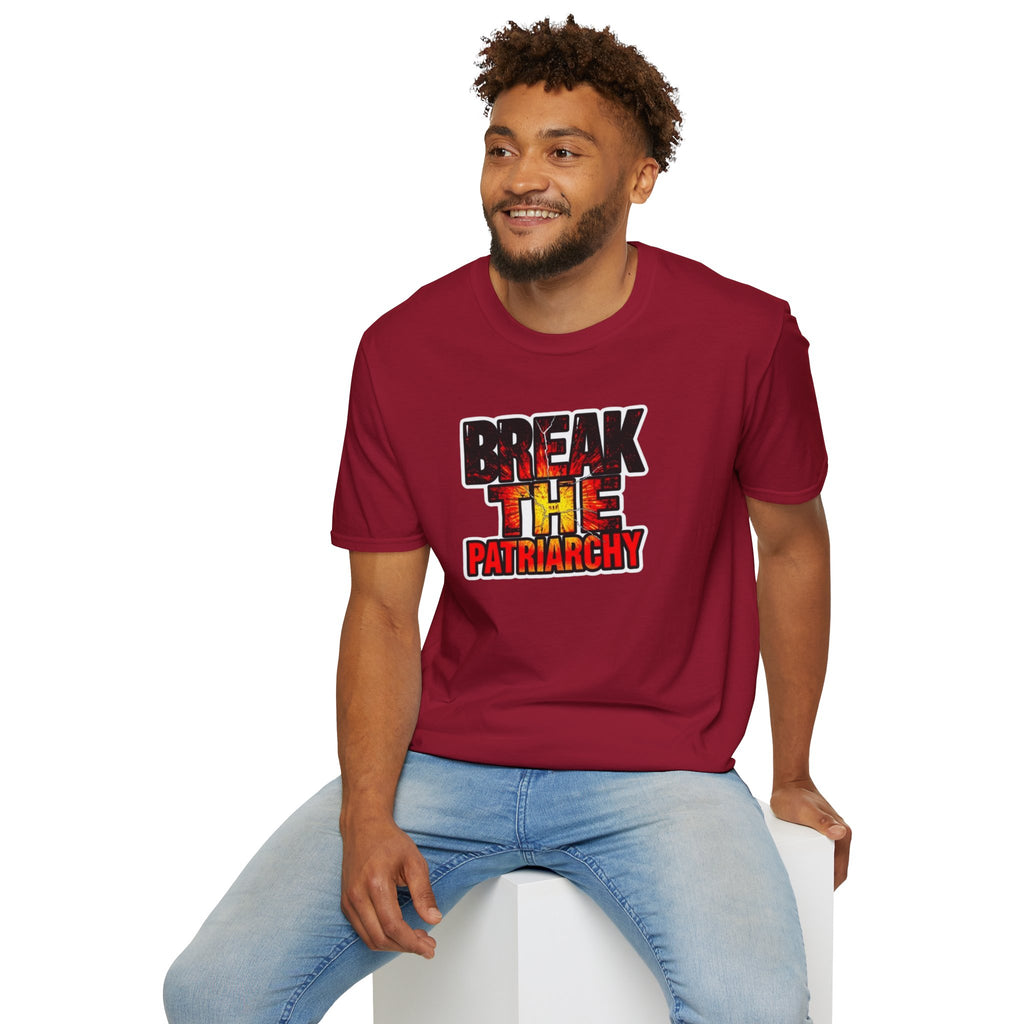 Break the Patriarchy Unisex Softstyle T-Shirt - Empowerment Wear for Social Change