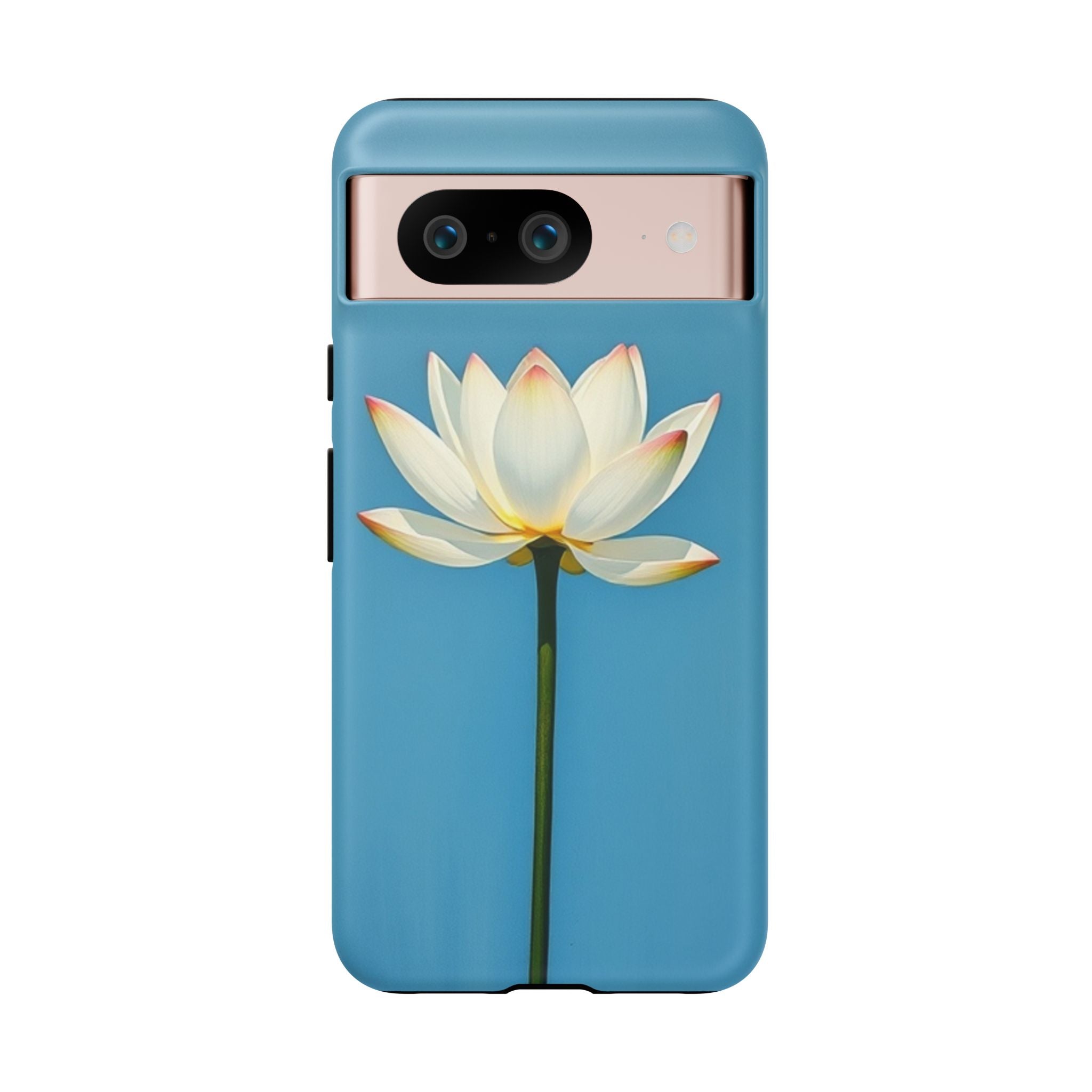 Open White Peace Lily Design Tough Case For Android & iPhone