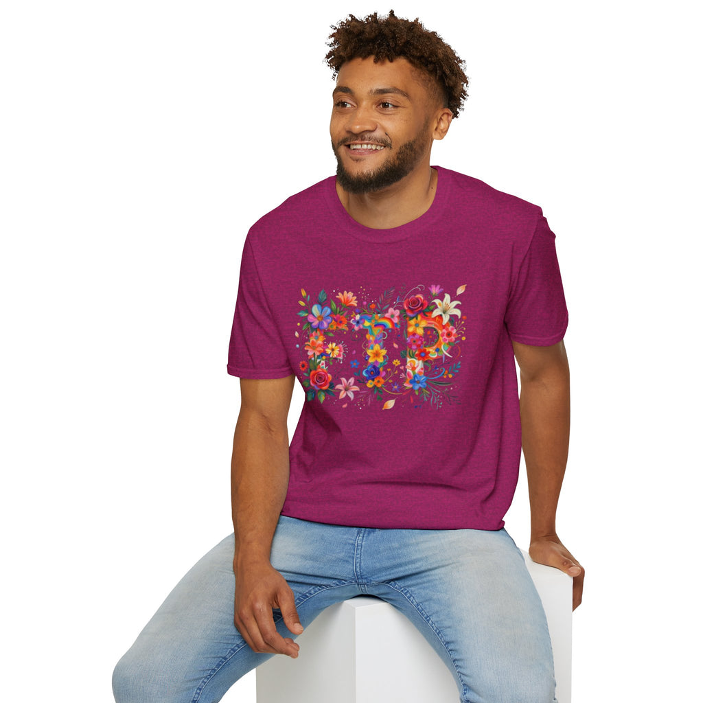 Floral 'FTP' Graphic T-Shirt