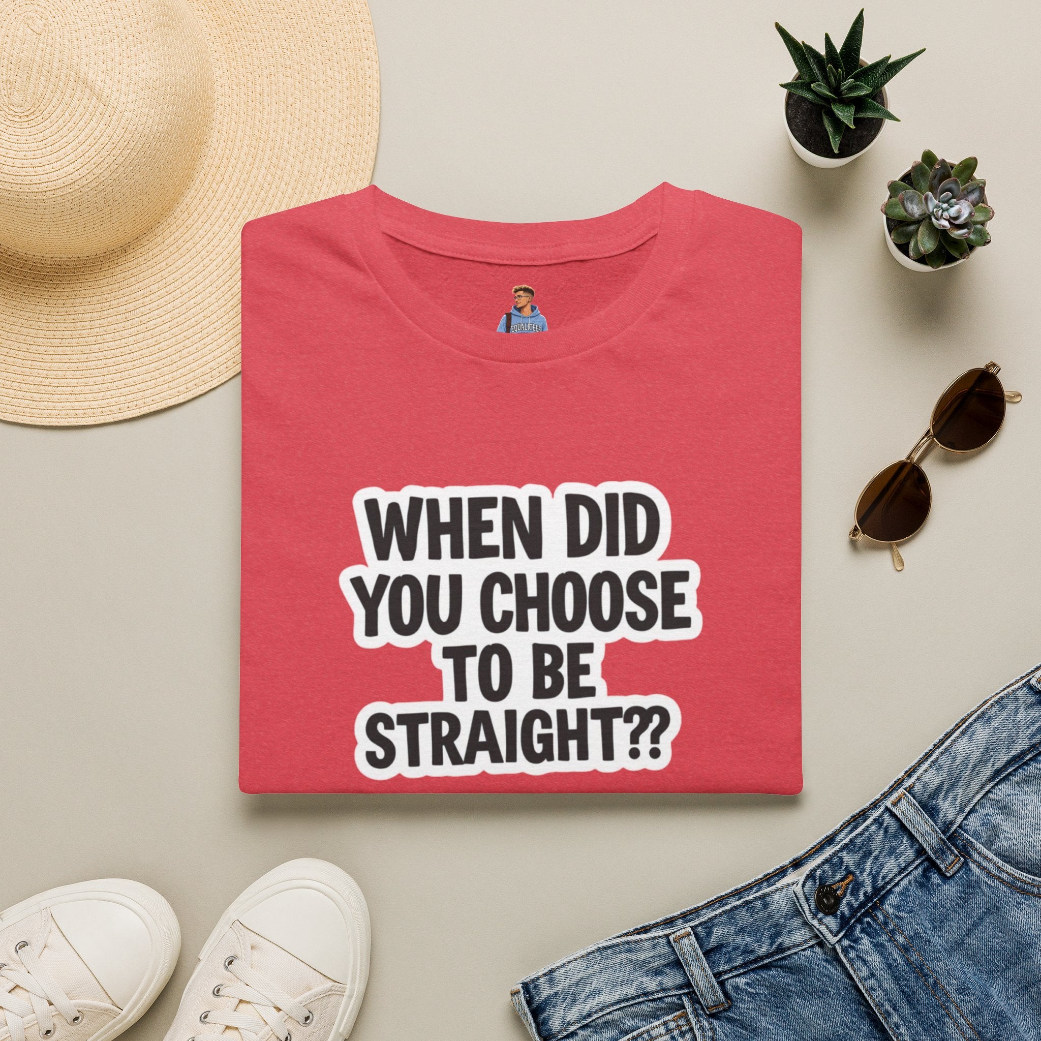 When Did You Choose to Be Straight?? T-shirt