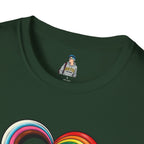 Let Your Love Flow Rainbow Heart T-Shirt