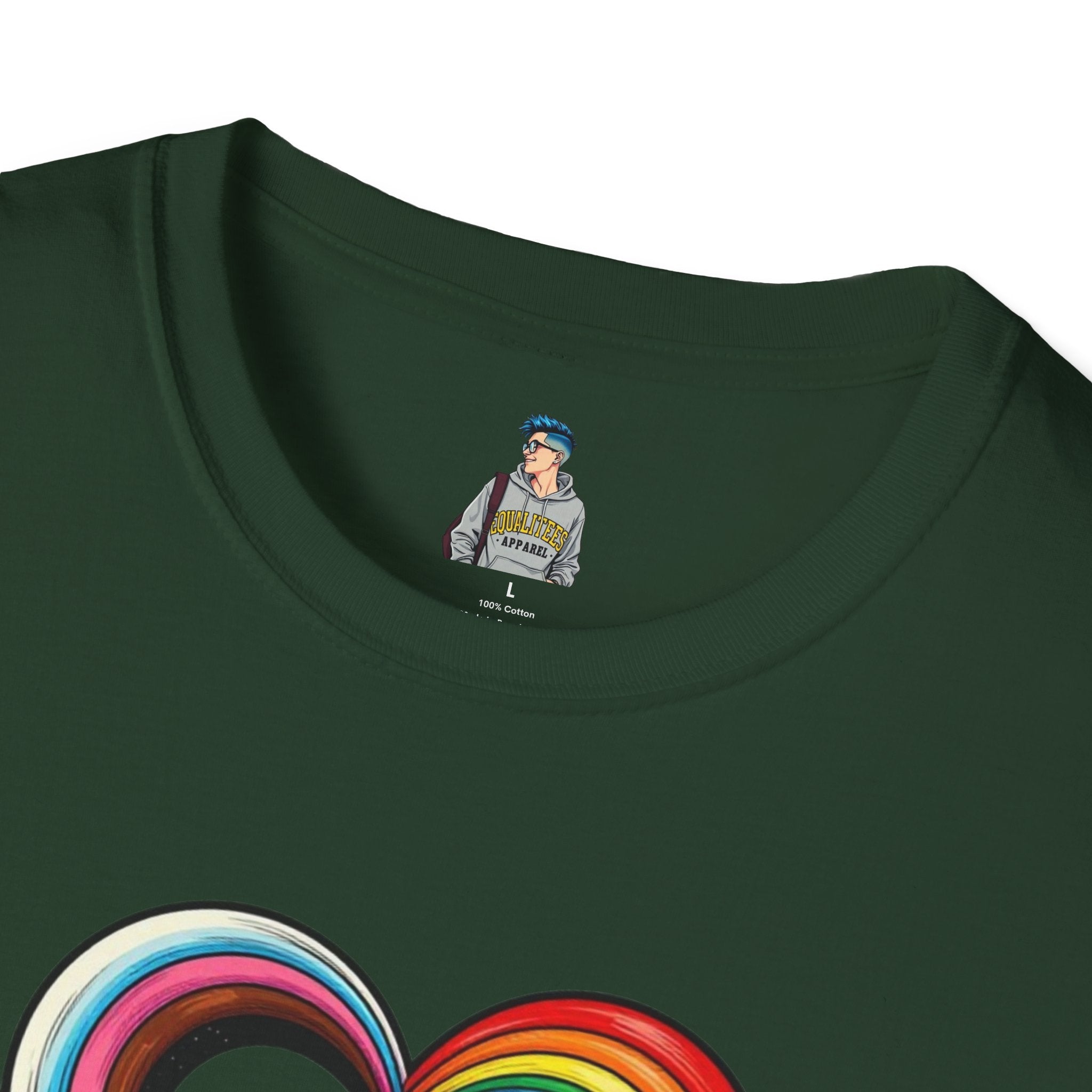 Let Your Love Flow Rainbow Heart T-Shirt