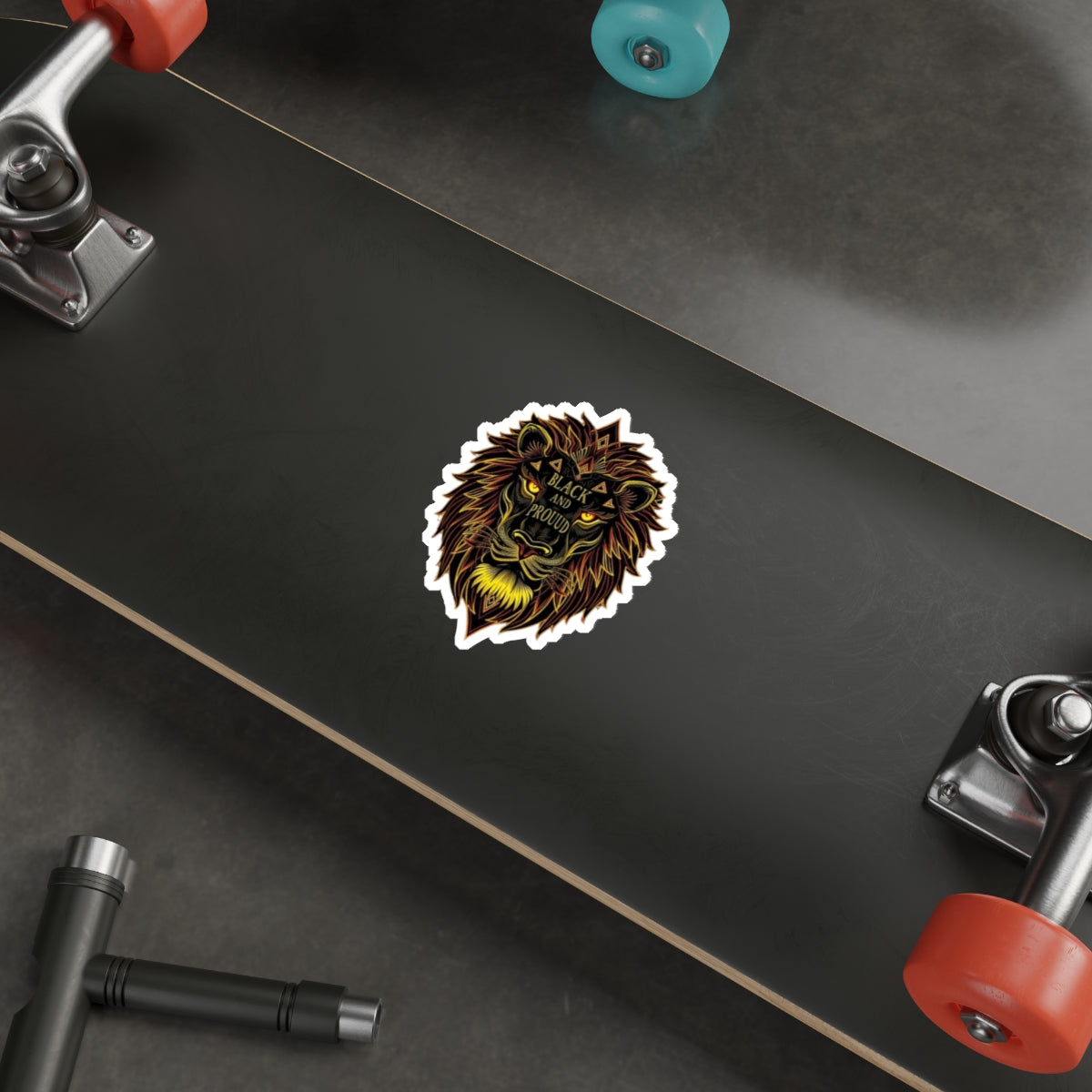 Die-Cut Stickers -  Lion Head - Black And Proud