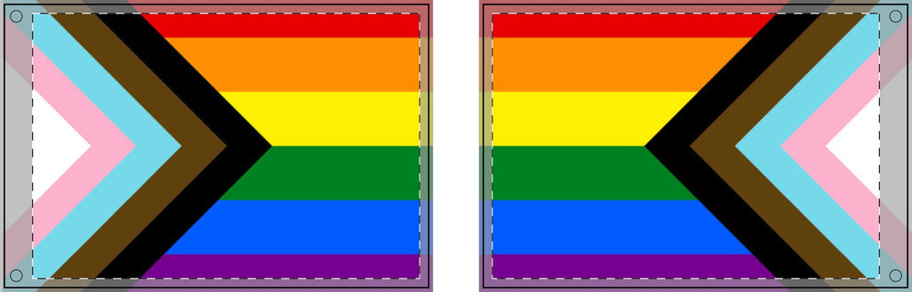 Inclusive Rainbow Pride Double Sided Flag - Celebrate Inclusivity and Diversity