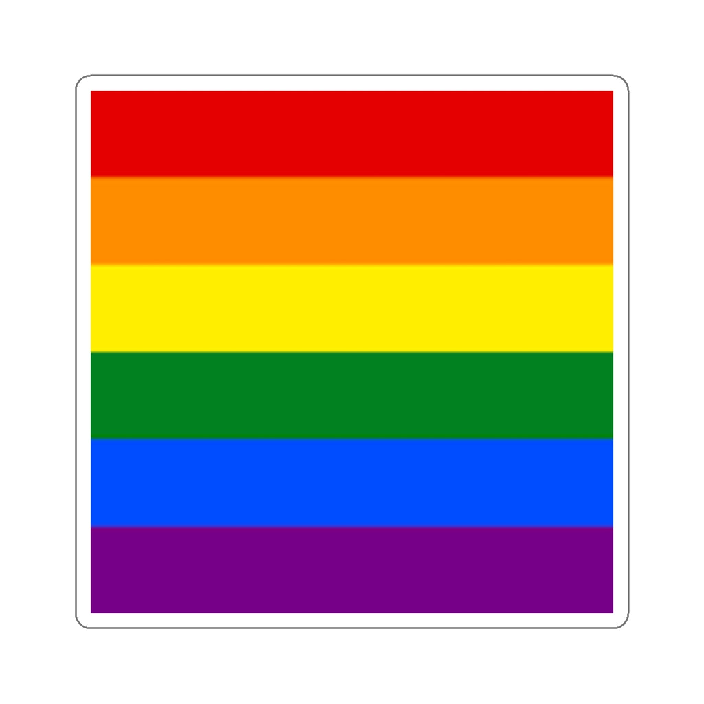 Die-Cut Stickers - Rainbow Flag