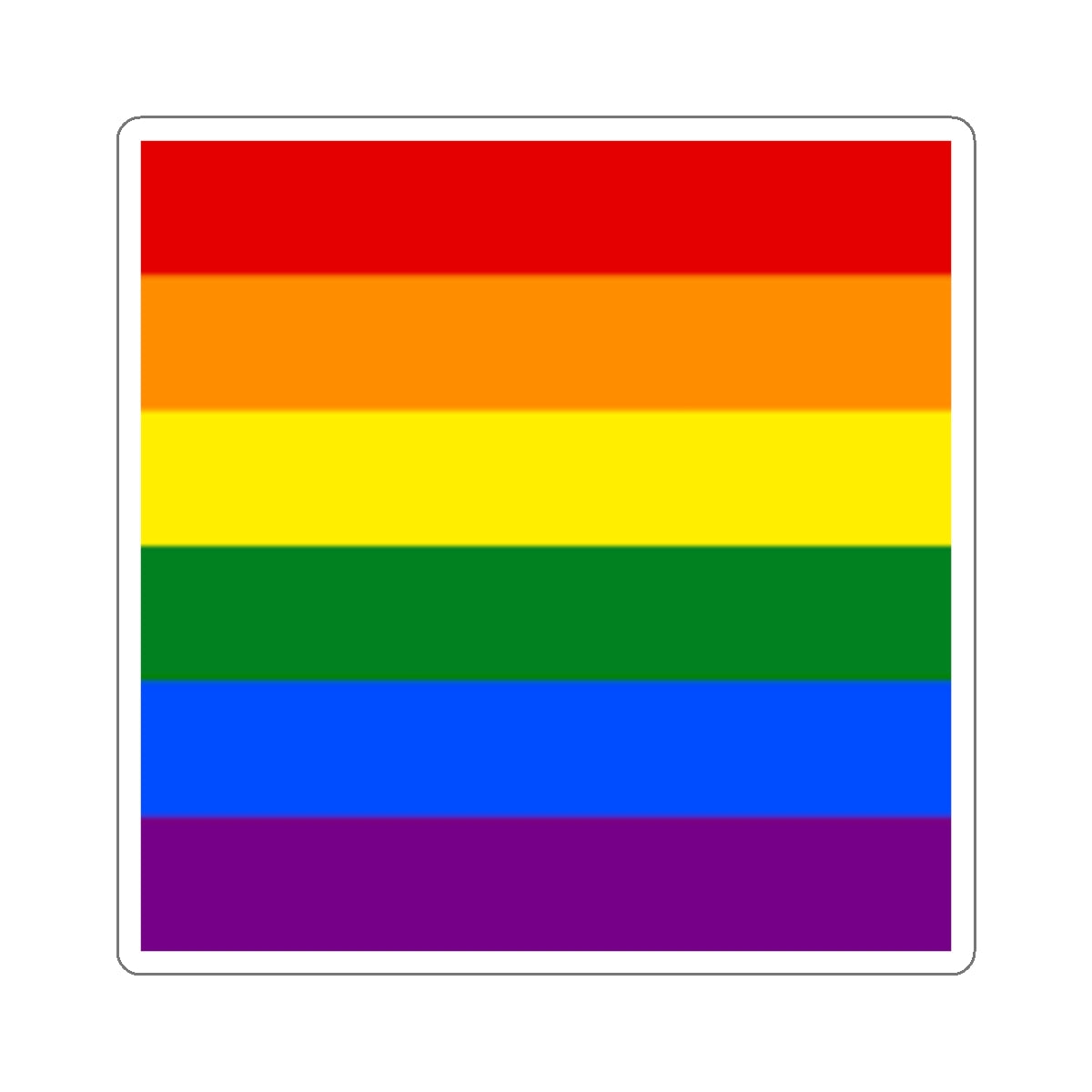 Die-Cut Stickers - Rainbow Flag