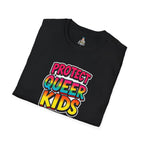 Protect Queer Kids Unisex Softstyle T-Shirt | Inclusive & Comfortable Tee