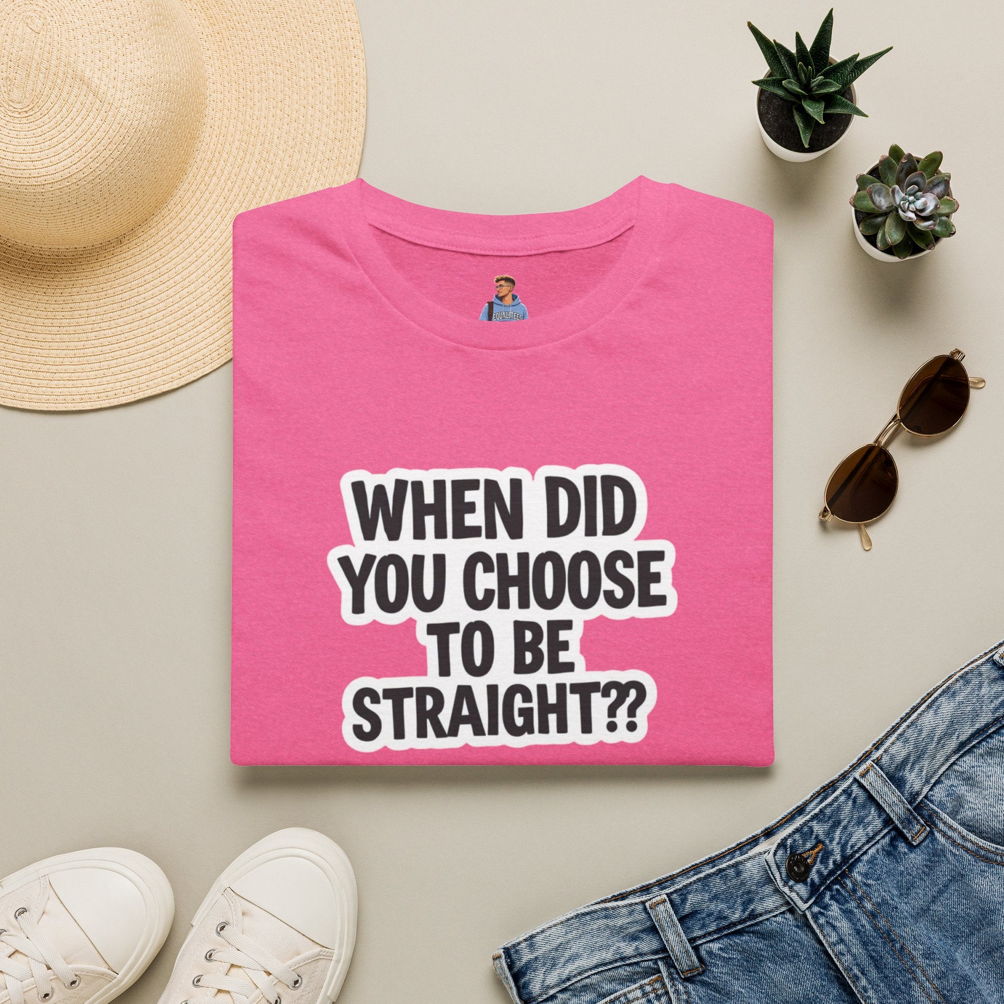 When Did You Choose to Be Straight?? T-shirt