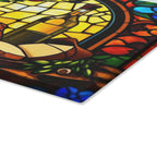 Stained Glass Wine and Cheese Cutting Board - Perfect For Entertaining