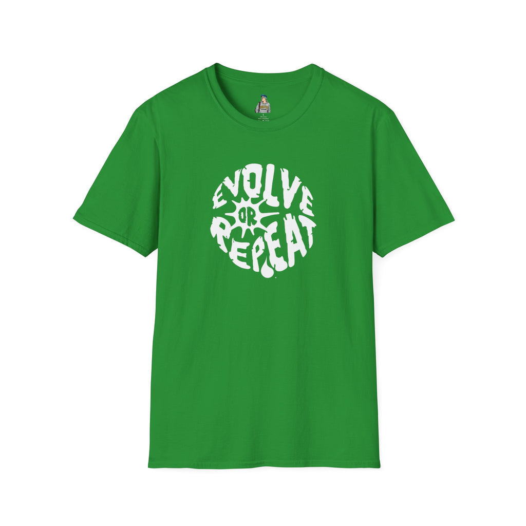 Evolve or Repeat Unisex Softstyle T-Shirt - Modern Inspirational Tee