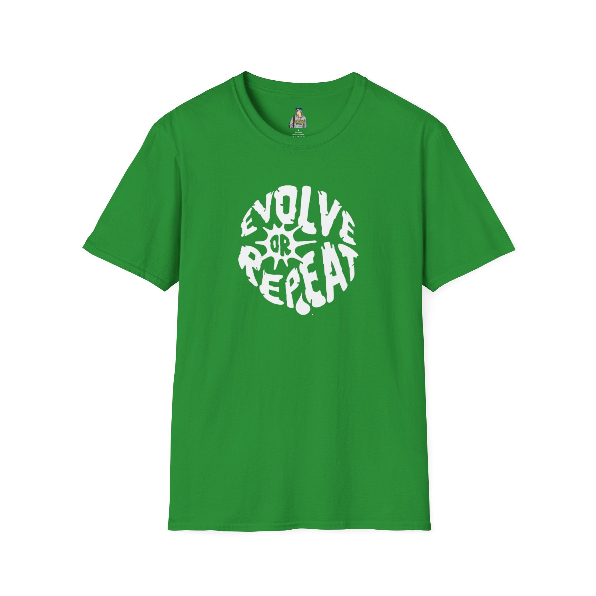 Evolve or Repeat Unisex Softstyle T-Shirt - Modern Inspirational Tee