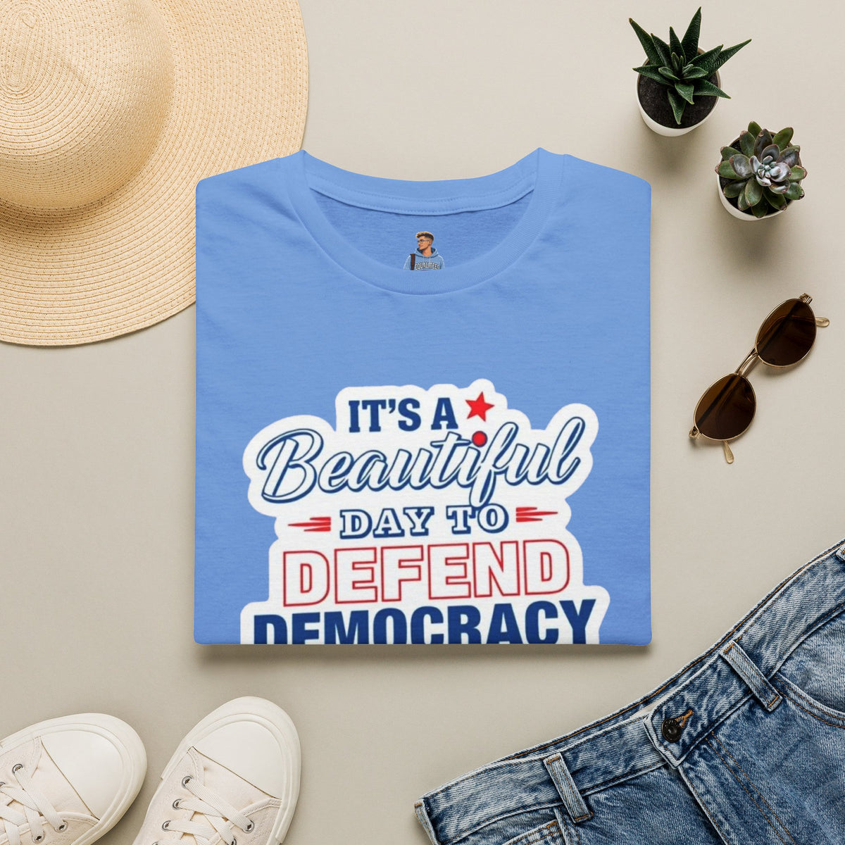 Defend Democracy Unisex Softstyle T-Shirt - Perfect for Activism and Everyday Wear