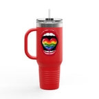 Rainbow Tongue Insulated Travel Mug - 40oz, Perfect for Pride Celebrations