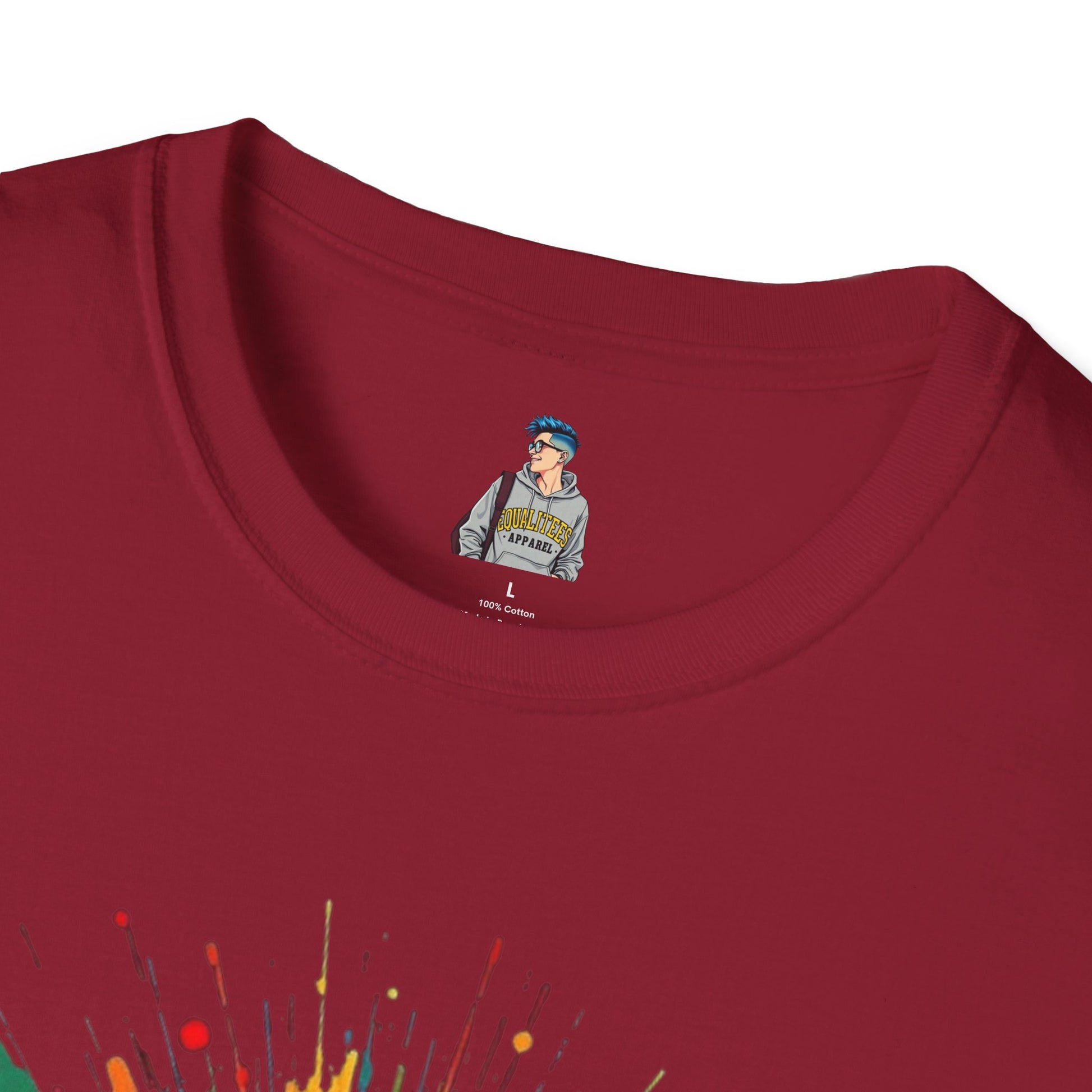 We All Belong Unisex Softstyle T-Shirt - Colorful Pride Tee