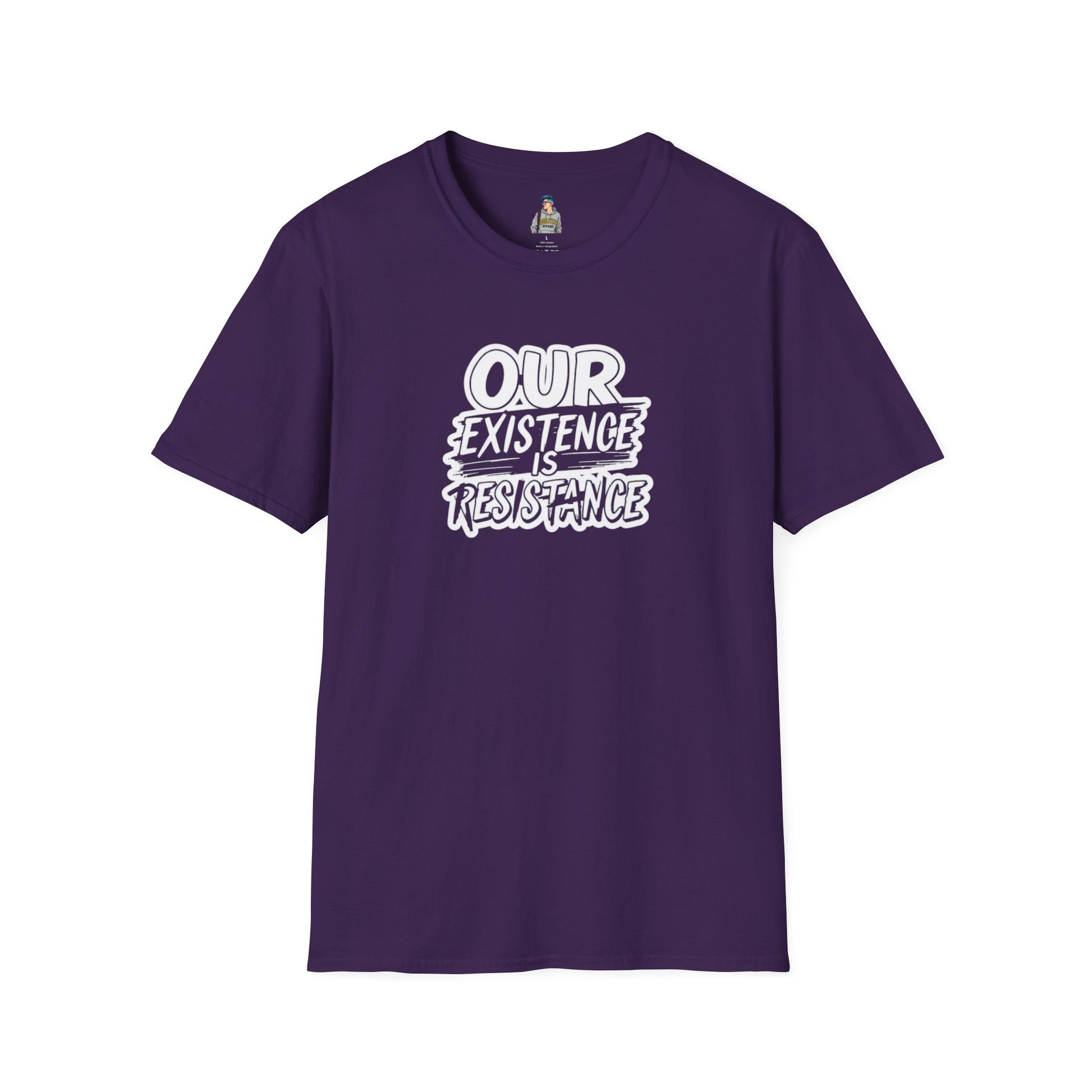 Unisex Softstyle T-Shirt - "Our Existence is Resistance" Statement Tee