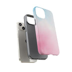 Pastel Cloud Tough Phone Case for iPhone Pink & Blue Gradient Protective Cover