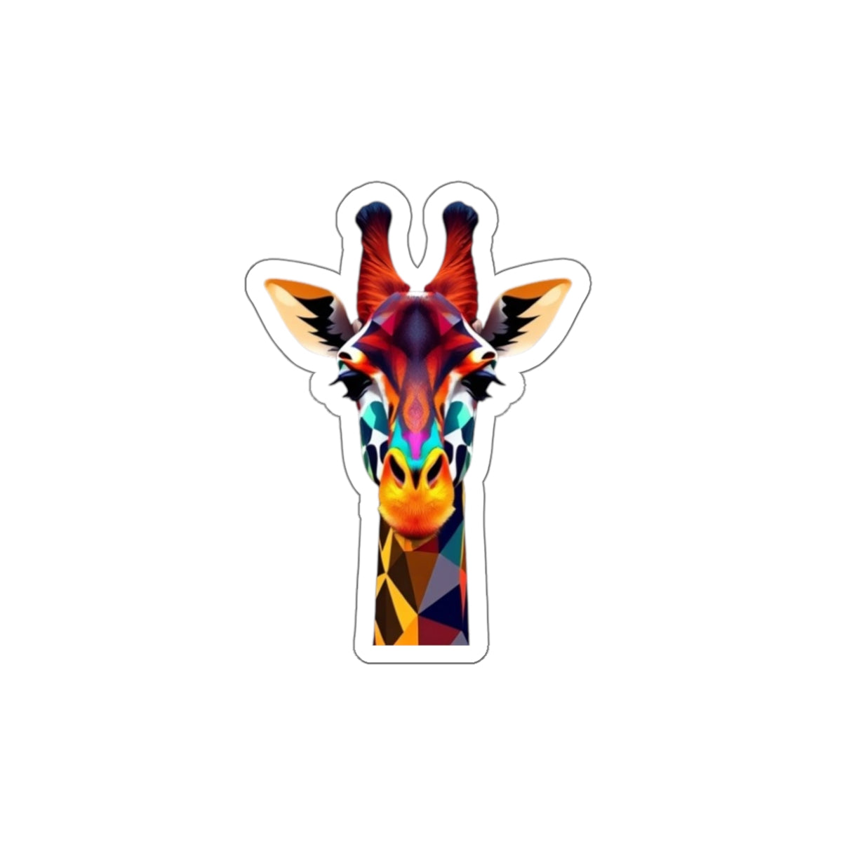 Giraffe Sticker - Die-Cut Stickers in Colorful LGBTQIA Colors