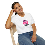 Empowering Unisex Softstyle T-Shirt - 'My Body, My Choice' Statement Tee