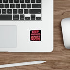 Die-Cut Stickers -  Neon Sign colors Keep Immigrants, Deport Fascists