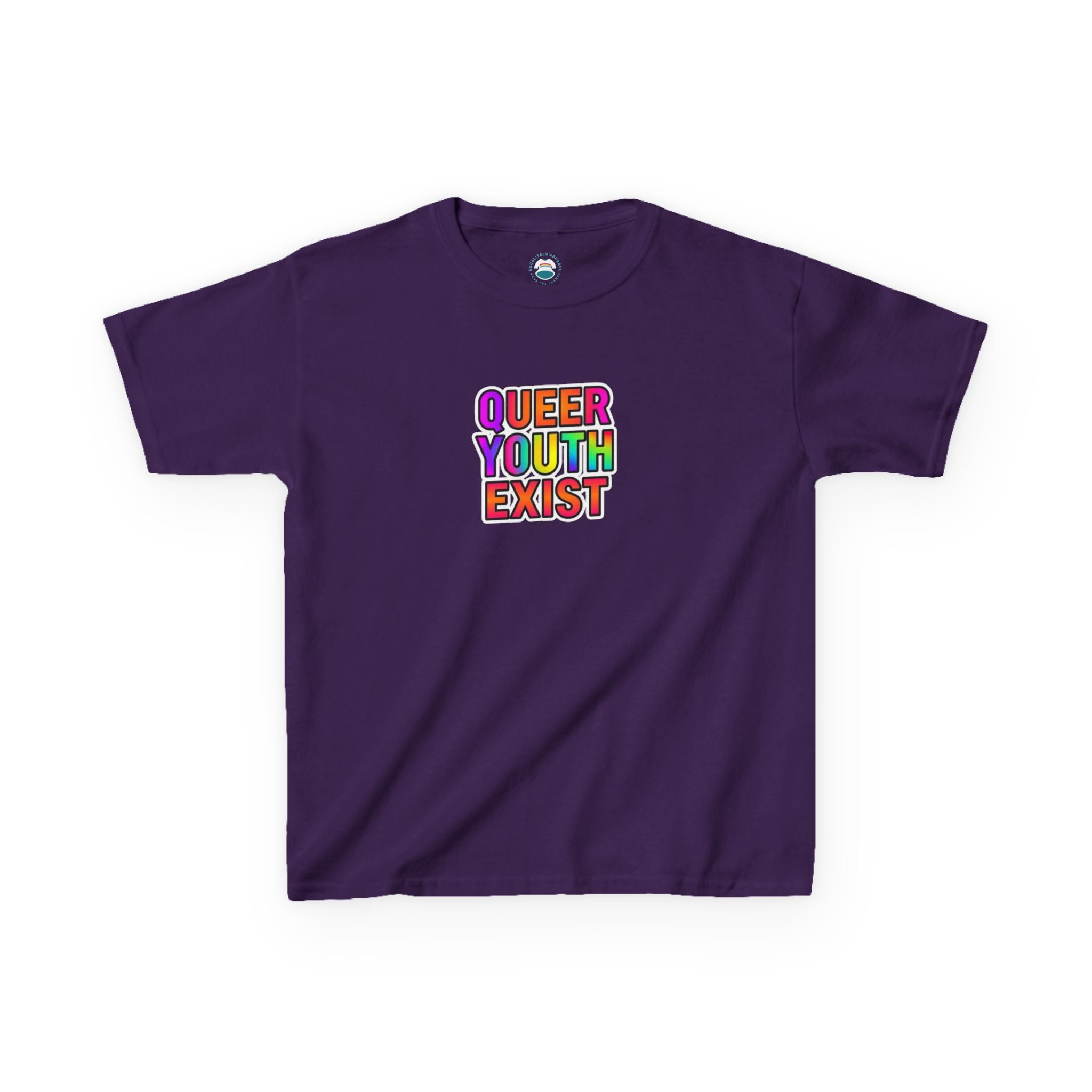 QUEER YOUTH EXIST Kids Heavy Cotton™ Tee - Pride Shirt for Children